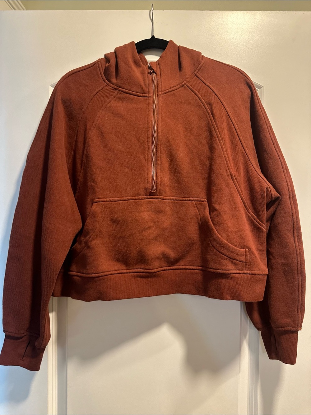 CRZ YOGA Rust Orange Pullover Hoodie